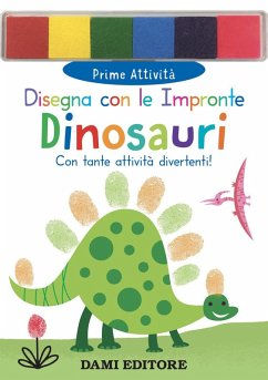 Cover Dinosauri. Disegna con le impronte