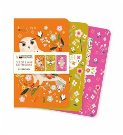 Cover Bee Brown Set of 3 Mini Notebooks