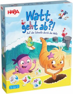 Cover HABA 2012221001 - Watt geht ab?! Wattwurm-Rallye, Würfelspiel