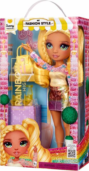 Rainbow High My Fashion Style Fashion Dolls- Sunny