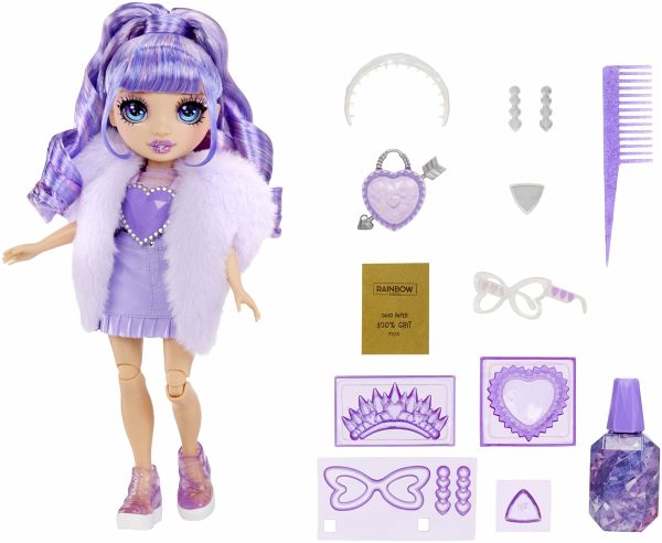 Rainbow High Creative Crystals Fashion Doll- Violet Rainbow High Creative Crystals Fashion Doll- Violet