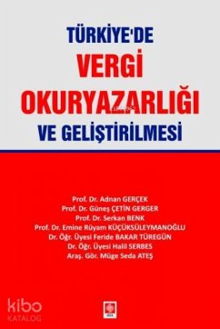 Cover Türkiyede Vergi Okuryazarligi ve Gelistirilmesi