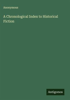 Cover A Chronological Index to Historical Fiction