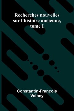 Cover Recherches nouvelles sur l'histoire ancienne, tome I