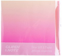 Cover CLIPEN & Note Set (Spring Blossom / Cotton Candy Pink) Gelschreiber + Notizbuch