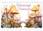 Märchenhafte Feenhäuschen (Tischkalender 2026 DIN A5 quer), CALVENDO Monatskalender
