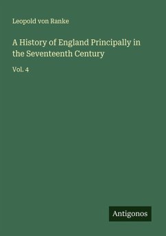 Cover A History of England Principally in the Seventeenth Century