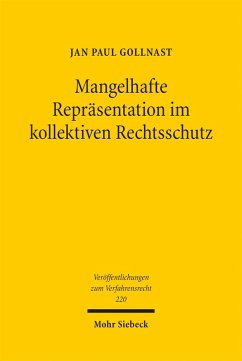 Cover Mangelhafte Repräsentation im kollektiven Rechtsschutz