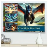 Prächtige Drachen, gut oder böse? (hochwertiger Premium Wandkalender 2026 DIN A2 quer), Kunstdruck in Hochglanz