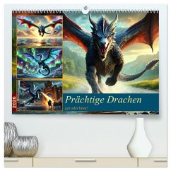 Cover Prächtige Drachen, gut oder böse? (hochwertiger Premium Wandkalender 2026 DIN A2 quer), Kunstdruck in Hochglanz
