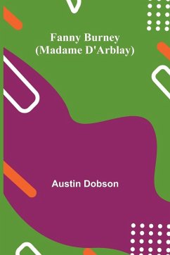 Cover Fanny Burney (Madame D'Arblay)