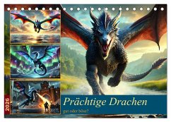 Cover Prächtige Drachen, gut oder böse? (Tischkalender 2026 DIN A5 quer), CALVENDO Monatskalender