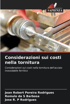 Cover Considerazioni sui costi nella tornitura