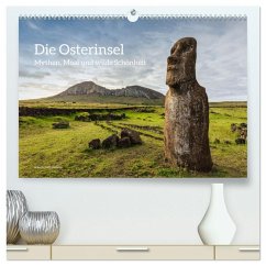 Die Osterinsel - Mythen, Moai und wilde Schönheit (hochwertiger Premium Wandkalender 2026 DIN A2 quer), Kunstdruck in Hochglanz