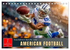 American Football - Touchdown durchs Jahr (Tischkalender 2026 DIN A5 quer), CALVENDO Monatskalender
