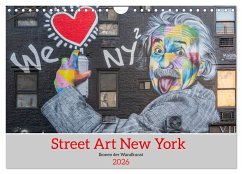 Street Art New York - Ikonen der Wandkunst (Wandkalender 2026 DIN A4 quer), CALVENDO Monatskalender Cover Street Art New York - Ikonen der Wandkunst (Wandkalender 2026 DIN A4 quer), CALVENDO Monatskalender