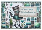 Katzen. Zauberhafte Weltenbummler. Mit Herz und Neugier durch das Jahr. (Tischkalender 2026 DIN A5 quer), CALVENDO Monatskalender