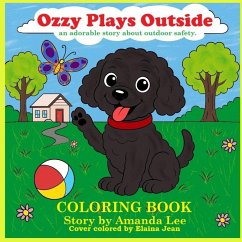Ozzy Plays Outside - Coloring Book Cover Ozzy Plays Outside - Coloring Book