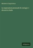 Le separazioni personali di coniugi e i divorzi in Italia