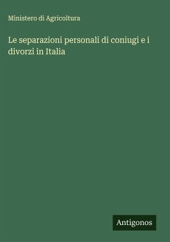 Cover Le separazioni personali di coniugi e i divorzi in Italia