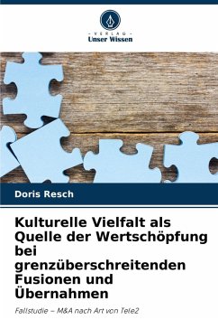 Cover Kulturelle Vielfalt als Quelle der Wertschöpfung bei grenzüberschreitenden Fusionen und Übernahmen