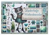 Katzen. Zauberhafte Weltenbummler. Mit Herz und Neugier durch das Jahr. (Wandkalender 2026 DIN A2 quer), CALVENDO Monatskalender