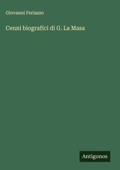 Cover Cenni biografici di G. La Masa