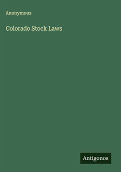 Cover Colorado Stock Laws