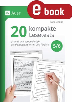Cover 20 kompakte Lesetests für Klasse 5-6 (eBook, PDF)