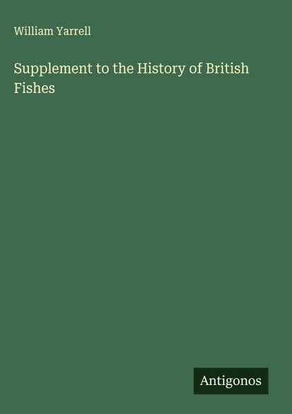 Supplement to the History of British Fishes
