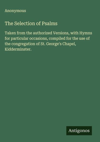 The Selection of Psalms