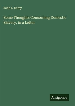 Cover Some Thoughts Concerning Domestic Slavery, in a Letter