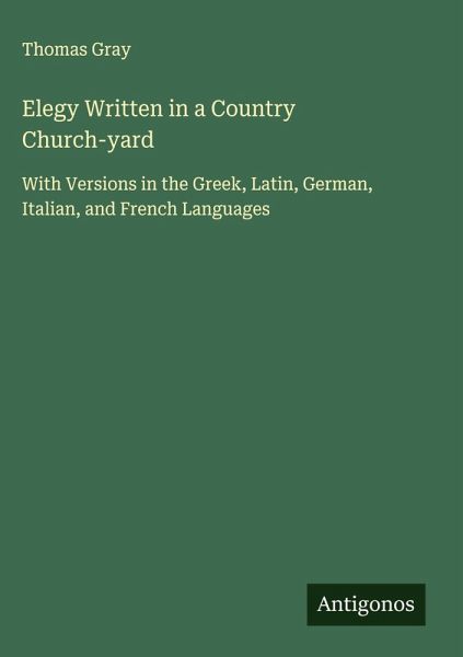 Elegy Written in a Country Church-yard