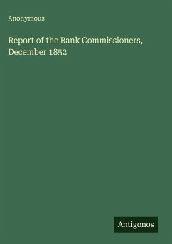 Cover Report of the Bank Commissioners, December 1852
