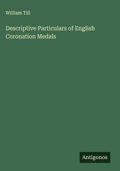 Cover Descriptive Particulars of English Coronation Medals