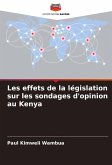 Les effets de la législation sur les sondages d'opinion au Kenya