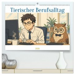 Tierischer Berufsalltag (hochwertiger Premium Wandkalender 2026 DIN A2 quer), Kunstdruck in Hochglanz
