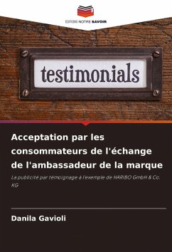 Acceptation par les consommateurs de l'échange de l'ambassadeur de la marque - Gavioli, Danila