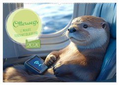 Otterwegs - 12 Monate tierischer Urlaubsspaß (Wandkalender 2026 DIN A2 quer), CALVENDO Monatskalender