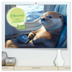 Otterwegs - 12 Monate tierischer Urlaubsspaß (hochwertiger Premium Wandkalender 2026 DIN A2 quer), Kunstdruck in Hochglanz