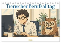 Tierischer Berufsalltag (Tischkalender 2026 DIN A5 quer), CALVENDO Monatskalender