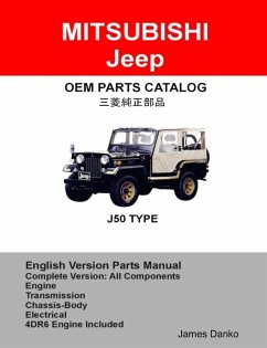 Cover Mitsubishi Jeep J50 Diesel Series 1983-1995 Complete Parts & Diagram Manual