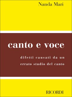 Cover N. Mari Canto E Voce Metodi E Studi Per Canto