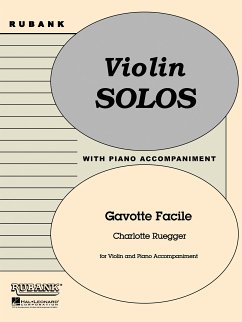 Cover Gavotte Facile Violine und Klavier Buch