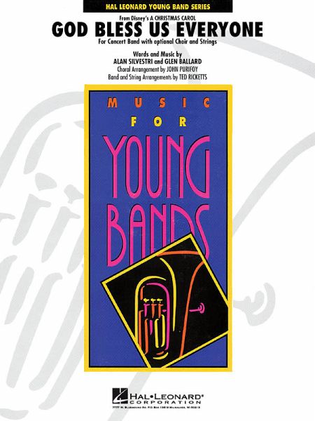 Alan Silvestri_Glen Ballard, God Bless Us Everyone Concert Band Partitur + Stimmen