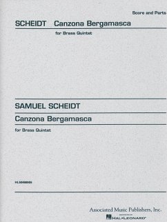 Cover Samuel Scheidt, Canzone Bergamasca Blechbläserquintett Buch