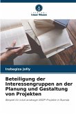 Beteiligung der Interessengruppen an der Planung und Gestaltung von Projekten Beteiligung der Interessengruppen an der Planung und Gestaltung von Projekten