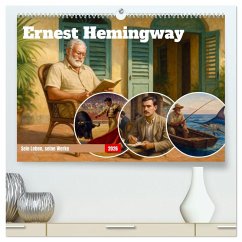 Cover Ernest Hemingway (hochwertiger Premium Wandkalender 2026 DIN A2 quer), Kunstdruck in Hochglanz