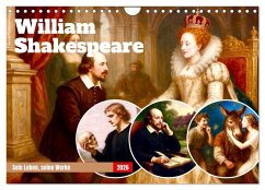 Cover William Shakespeare (Wandkalender 2026 DIN A4 quer), CALVENDO Monatskalender