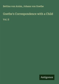 Cover Goethe's Correspondence with a Child